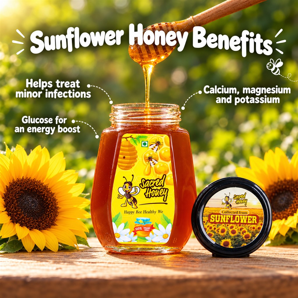 Sunflower Honey - benefits