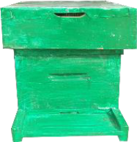 [H-WSFC11] C.I Beehive with super (With Finger joint) 22mm thick Colour painted