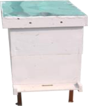 [H-WSWC-29] A.M Beehive with super as per BIS standard With Queen Excluder & Hive gate, Colour painted