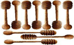 [HD-05] Honey Dipper Wooden, 5inch Combo of 10pc